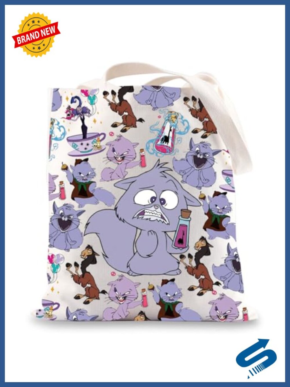 Canvas Crossbody Bag Yzma Cat Villain Fans Gift Adjustable Shoulder Bag